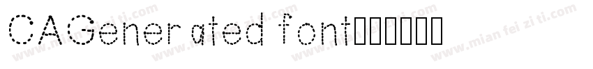 CAGenerated font字体转换